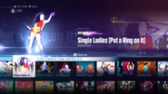 Single Ladies (Put a Ring on It) on the Just Dance 2016 menu