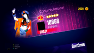 Just Dance 2014 scoring screen (P1)