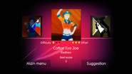 Cotton Eye Joe on the Just Dance menu