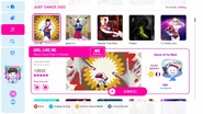 GIRL LIKE ME (Extreme Version) on the Just Dance 2022 menu