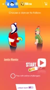 Just Dance Now coach selection screen (2017 update, phone)