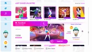Mr. Saxobeat on the Just Dance 2019 menu
