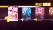 Dance Quest in the menu