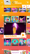 Down By The Riverside on the Just Dance Now menu (2017 update, phone)