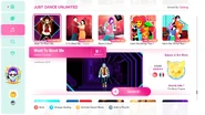 Want To Want Me on the Just Dance 2020 menu
