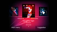 Eye of the Tiger no menu do Just Dance