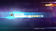 Just Dance 2016 scoring screen (8th-gen)