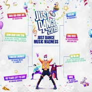 Just Dance Music Madness bracket