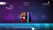 Just Dance 4 coach selection screen (Wii/PS3/Wii U)