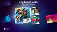 Just Dance 2014 routine selection menu