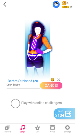 Barbra Streisand Just Dance Wiki Fandom - duck sauce song roblox id