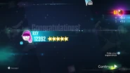 Just Dance 2015 scoring screen