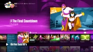 The Final Countdown on the Just Dance 2017 menu