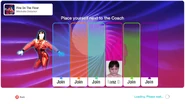 Just Dance 2020 coach selection screen