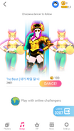 Just Dance Now coach selection screen (updated, phone)