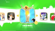 I Like To Move It on the Just Dance 2018 menu (Kids Mode)