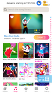 Mas Que Nada on the Just Dance Now menu (phone)