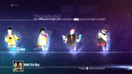 Just Dance 2016 routine selection screen