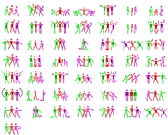 Uncolored pictograms