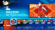 Ghost In The Keys (Mashup) on the Just Dance 2017 menu