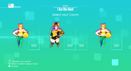 Just Dance 2020 coach selection screen (Wii)