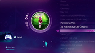 Jin Go Lo Ba on the Just Dance: Greatest Hits menu (Xbox 360)