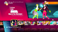 Nine in the Afternoon in the Just Dance 2018 menu