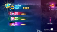 Just Dance 2016 scoring screen (7th-gen)