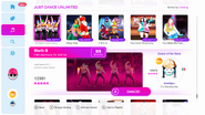 Extreme Crew Version on the Just Dance 2019 menu