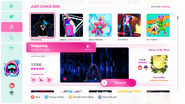 Bangarang on the Just Dance 2020 menu (8th-gen)