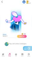 Just Dance Now coach selection screen (2020 update, phone)