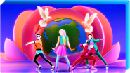 The coach on the cover for the "Peace Perfect" playlist in Just Dance Now (along with Sorry and Groove)