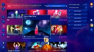 Crazy Little Thing on the Just Dance 2024 Edition menu