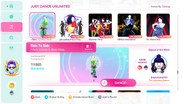 Side to Side (Cycling Version) on the Just Dance 2020 menu