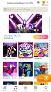 Ddu-Du Ddu-Du on the Just Dance Now menu (2020 update, phone)