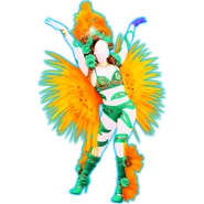 Dançarina em uma extração de Just Dance 2017