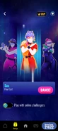 Just Dance Now coach selection screen (2024 update, phone)