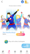 Just Dance Now coach selection screen (2020 update, phone)