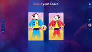 Just Dance 2024 Edition coach selection screen (outdated)
