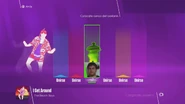 Tela de seleção de dançarino no Just Dance 2018 (câmera)