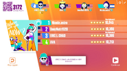 Just Dance Now scoring screen (2017 update)