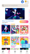 Boy, You Can Keep It on the Just Dance Now menu (phone)