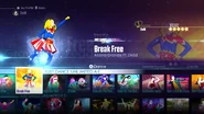 Breakfreedlc jd2016 menu.png (2.23 MB) Break Free on the Just Dance 2016 menu