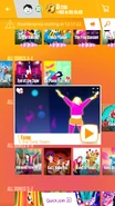 Fame on the Just Dance Now menu (2017 update, phone)