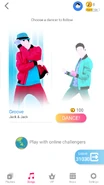 Just Dance Now coach selection screen (2020 update, phone)