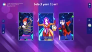 Just Dance 2026 Edition coach selection screen