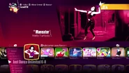Maneater on the Just Dance 2018 menu