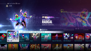 RADICAL (Helmet Version) on the Just Dance 2016 menu