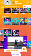 Fanmade on the Just Dance Now menu (updated, phone)