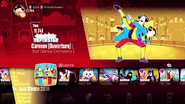 Carmen (Overture) on the Just Dance 2018 menu (8th-gen)